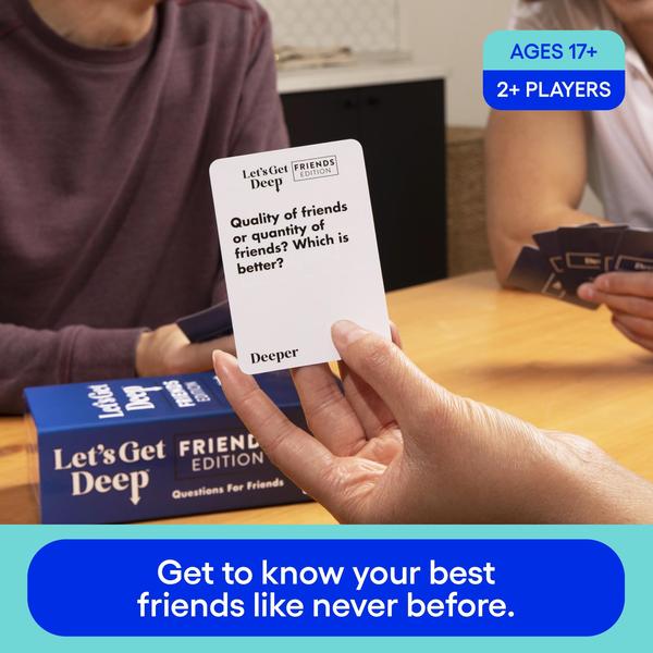 Imagem de Jogo de cartas relacionável Let's Get Deep: Friends Edition 17+