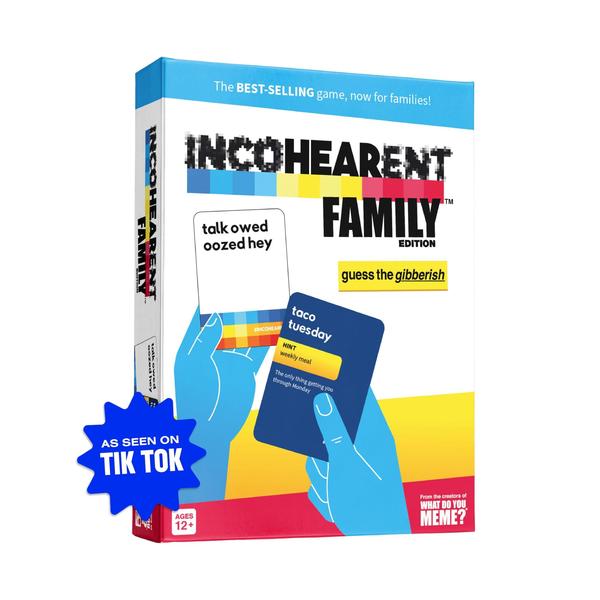 Jogo de cartas Relatable Incohearent Family Edition Age 12+ com 400 cartas - WHAT DO YOU MEME Imagem de Jogo de cartas Relatable Incohearent Family Edition Age 12+ com 400 cartas