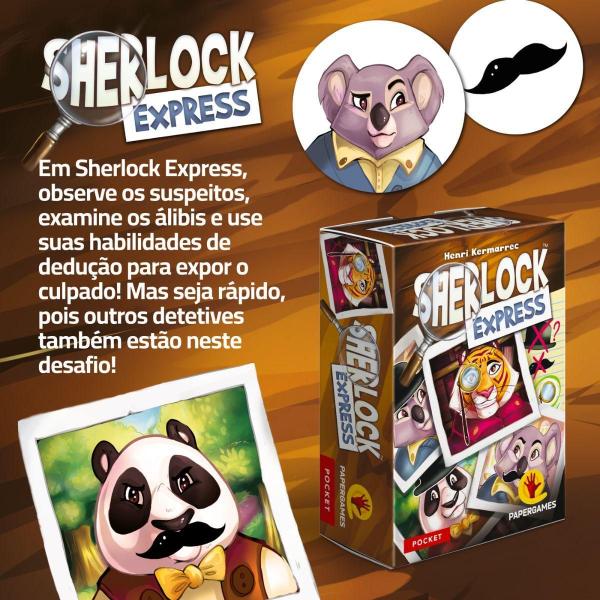 Imagem de Jogo De Cartas Sherlock Express Pocket 2 Edição Papergames