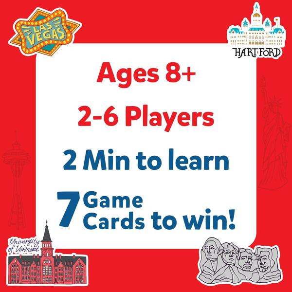 Imagem de Jogo de cartas Skillmatics Guess em 10 estados da América Kids 8+