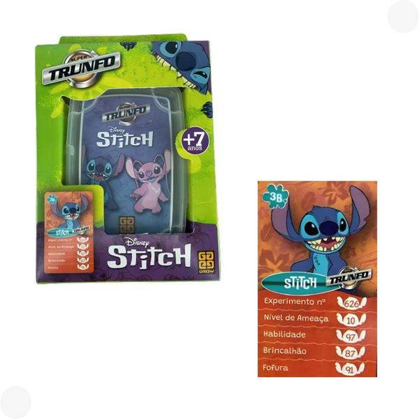 Imagem de Jogo de cartas Super Trunfo Disney Stitch - Grow 04688