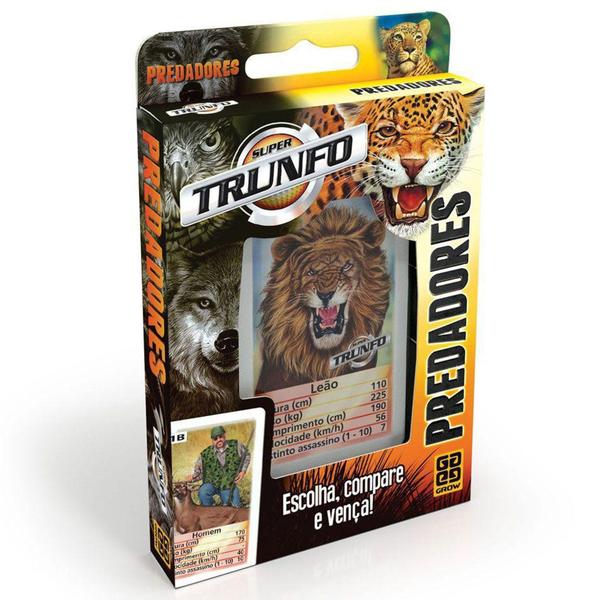 Imagem de Jogo de Cartas Super Trunfo Predadores Grow