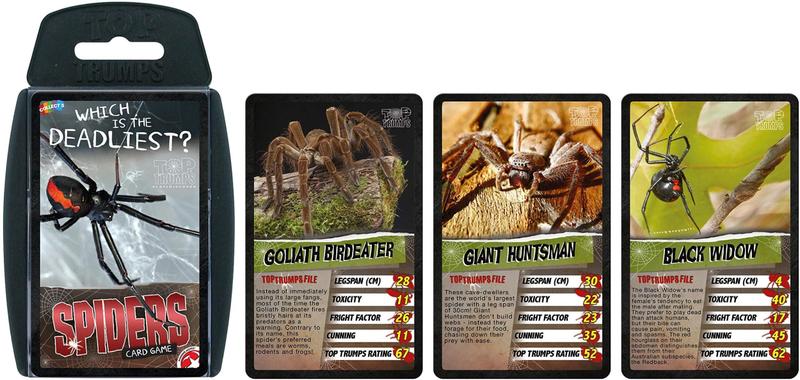 Imagem de Jogo de cartas Top Trumps Spiders Family Kids Adults 6+ Anos