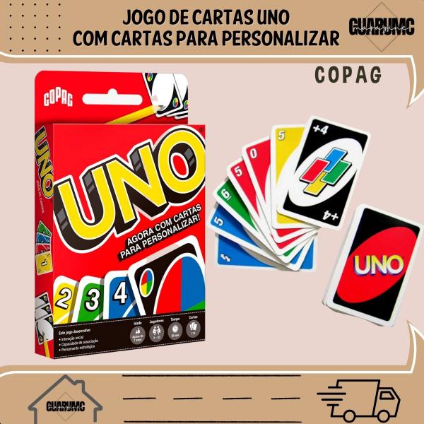 Imagem de Jogo De Cartas Uno - Com Cartas Para Personalizar