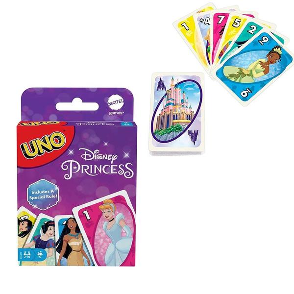 Imagem de Jogo de Cartas Uno Disney Princess Original Mattel