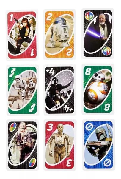 Imagem de Jogo De Cartas Uno Edição Especial Star Wars Classico Divertido Card Game Importado