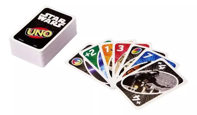 Imagem de Jogo De Cartas Uno Edição Especial Star Wars Classico Divertido Card Game Importado