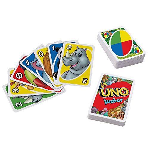 Imagem de Jogo de Cartas UNO Junior com 45 Cartas - Presente para Crianças de 3 Anos ou Mais