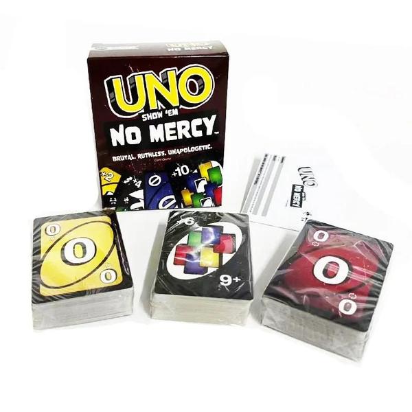 Imagem de Jogo de Cartas UNO Mattel No Mercy One Flip - Família e Diversão