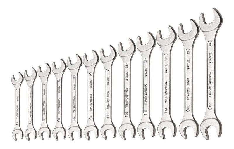 Imagem de Jogo De Chave Boca Fixa 12 Peças Basic Em Aço Tramontina