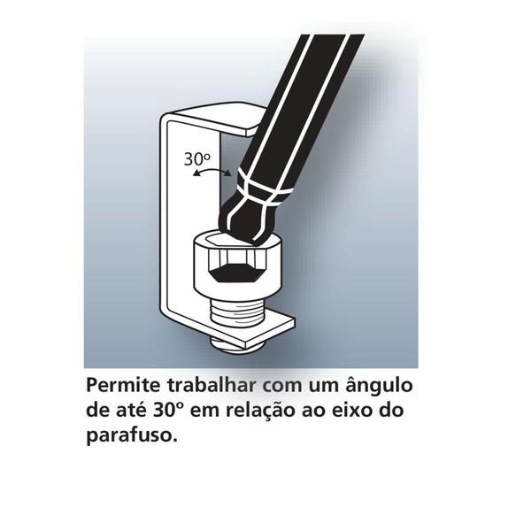 Imagem de Jogo de Chave Hexagonal 8 Peças Tramontina - Abaulada PRO 44461208