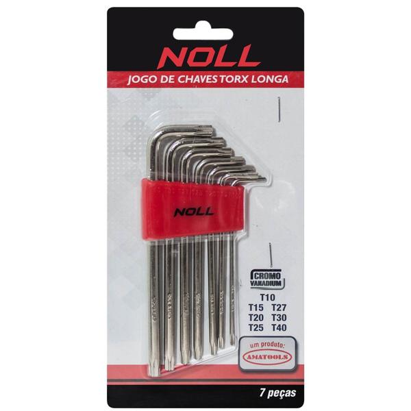 Imagem de Jogo de Chaves Torx Longas 7 peças T10 A T40 374,0006 NOLL