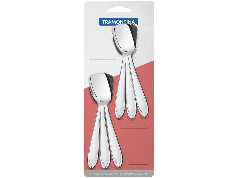 Jogo de Colher Inox Tramontina Laguna 66906111 6 Peças - Colher