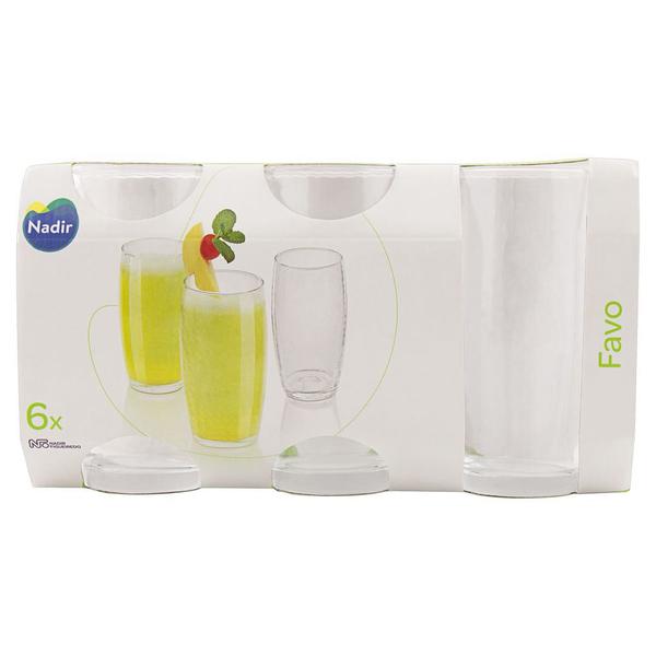 Jogo de copo favo long drink 430ml 6pc nadir figueiredo Imagem de Jogo de copo favo long drink 430ml 6pc nadir figueiredo