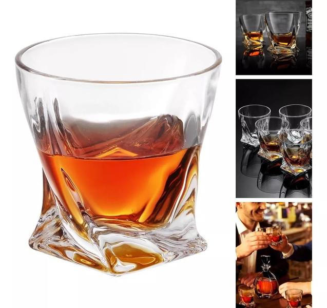 Imagem de Jogo De Copo Whisky Vidro 6Unid Licor 320Ml