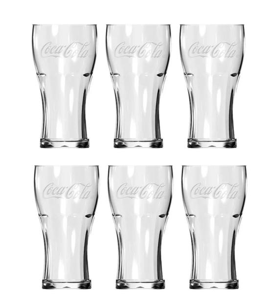 Imagem de Jogo De Copos Contour Coca Cola Nadir Copo 470ml - 6 Unid