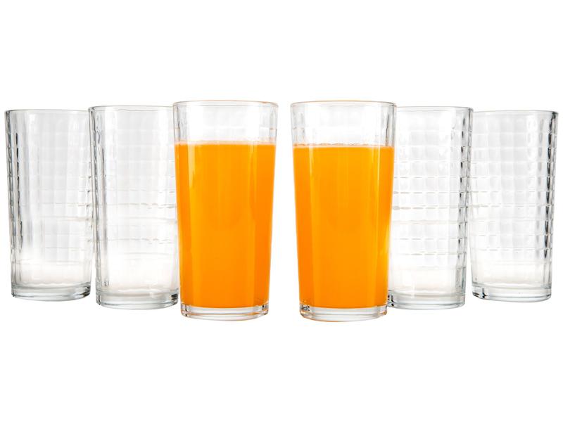 Jogo de Copos de Vidro 255ml 6 Peças Haus Concept Waffle Jogo de Copos de Vidro 255ml 6 Peças Haus Concept Waffle