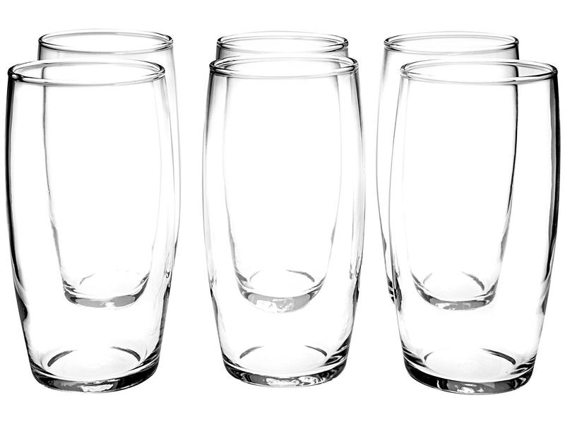 Jogo de Copos de Vidro 300ml 6 Peças Nadir Jogo de Copos de Vidro 300ml 6 Peças Nadir