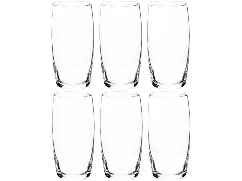Jogo de Copos de Vidro 300ml 6 Peças Nadir - Oca Long Drink Jogo de Copos de Vidro 300ml 6 Peças Nadir - Oca Long Drink