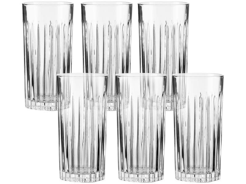 Jogo de Copos de Vidro 350ml 6 Peças Haus Concept Filetto Jogo de Copos de Vidro 350ml 6 Peças Haus Concept Filetto
