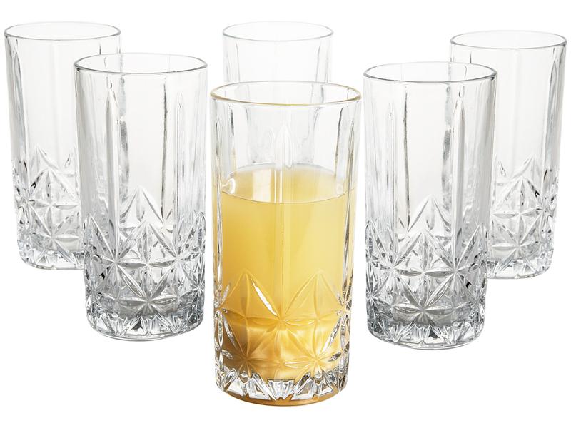 Jogo de Copos de Vidro 350ml 6 Peças Haus Jogo de Copos de Vidro 350ml 6 Peças Haus
