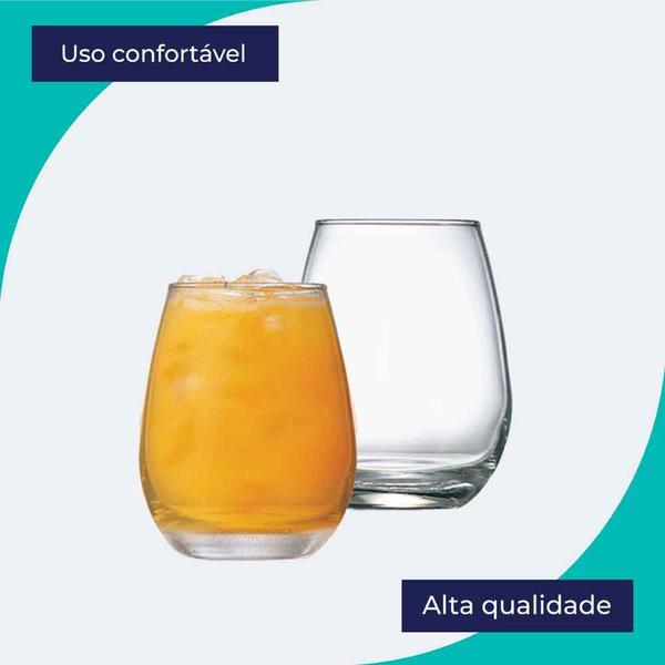 Imagem de Jogo de Copos de Vidro Emerald Para Água e Suco 350ml 6 Pcs - Ruvolo