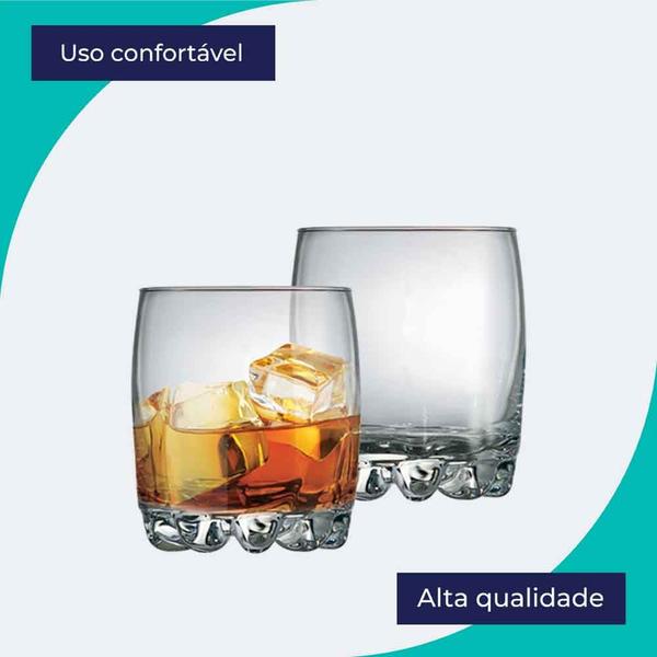 Imagem de Jogo de Copos de Vidro Riviera On The Rocks Para Whisky 310ml 6pcs - Ruvolo