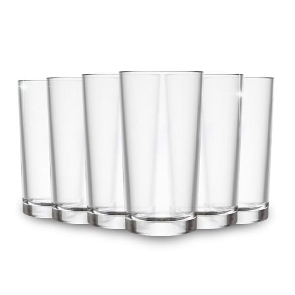 Jogo De Copos Em Vidro Kit 6 Peças Cozinha Água Suco Drink - Cedar Glass Jogo De Copos Em Vidro Kit 6 Peças Cozinha Água Suco Drink - Cedar Glass
