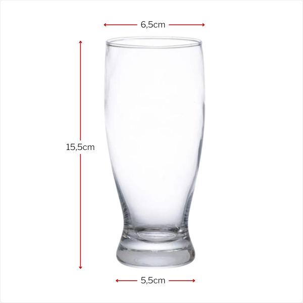 Imagem de Jogo de Copos Huis Em Vidro 340ml Long Drink - 6 Peças