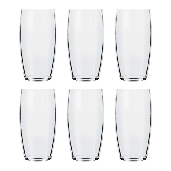 Jogo de Copos Nadir Oca Long Drink de Vidro Liso com 6 Peças 300ml