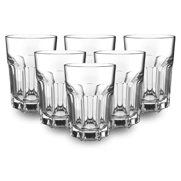 Jogo De Copos Vidro Kit 6 Peças 350ml Cozinha Água Suco - Cedar Glass Jogo De Copos Vidro Kit 6 Peças 350ml Cozinha Água Suco - Cedar Glass