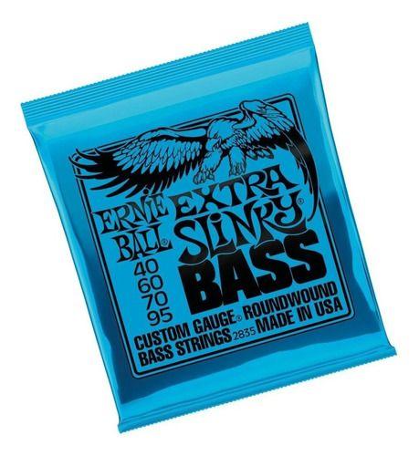 Imagem de Jogo De Cordas Baixo 4 Cordas 040 Ernie Ball Extra Slinky