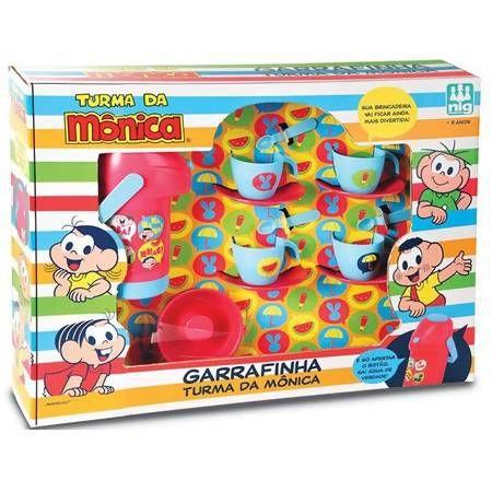 Imagem de Jogo De Cozinha Chá Infantil Garrafinha Turma Da Mônica - Nig Brinquedos