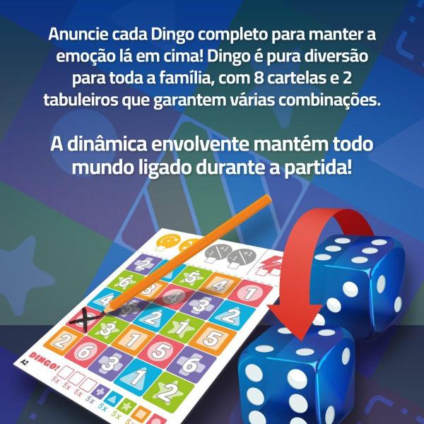 Imagem de Jogo De Dados Festivo Bingo De Virar Dados Dingo Papergames