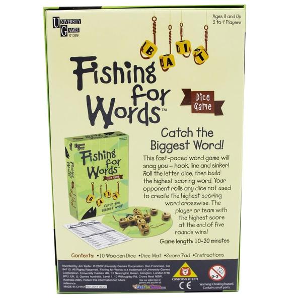 Imagem de Jogo de dados Fishing for Words University Games Green