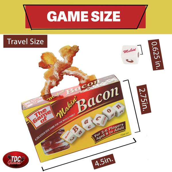 Imagem de Jogo de dados TDC Games Makin' Bacon para 2-6 jogadores