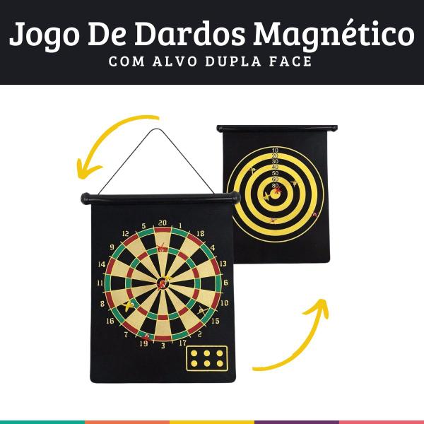 Imagem de Jogo De Dardos Dupla Face Alvo Duplo Dardo Grande Magnético