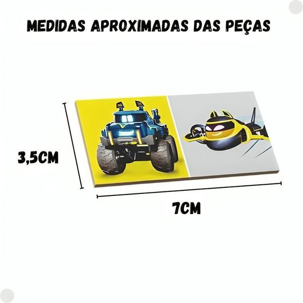 Jogo De Domino BatWheels Mdf 792333 Pais E Filhos Imagem de Jogo De Domino BatWheels Mdf 792333 Pais E Filhos
