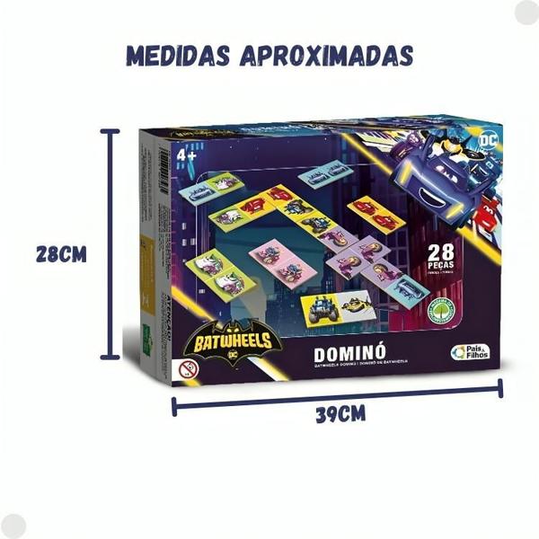 Jogo De Domino BatWheels Mdf 792333 Pais E Filhos Imagem de Jogo De Domino BatWheels Mdf 792333 Pais E Filhos