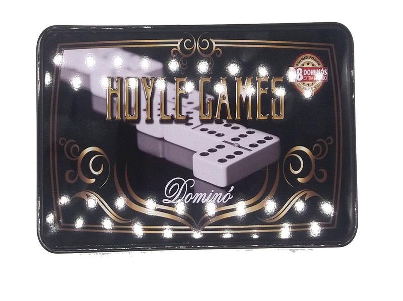 Jogo de dominó extra grosso 28 peças Premium tipo osso - Hoyle Games Imagem de Jogo de dominó extra grosso 28 peças Premium tipo osso