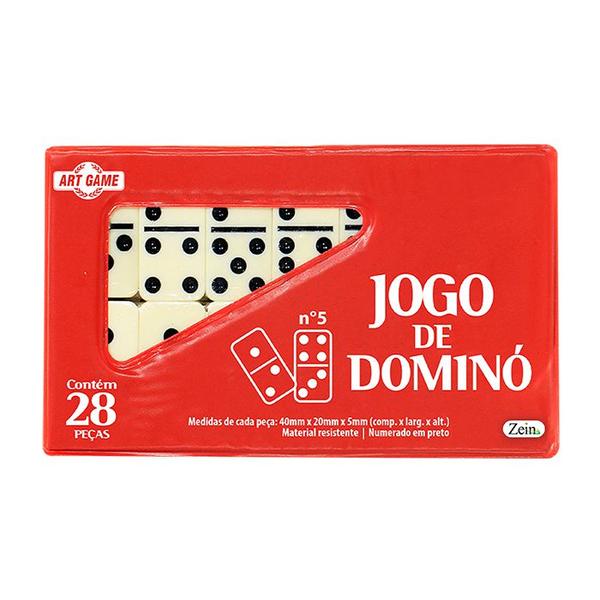 Jogo de Dominó no Estojo 28 Peças Jogo Para Viagens Passeios - Art Game Imagem de Jogo de Dominó no Estojo 28 Peças Jogo Para Viagens Passeios
