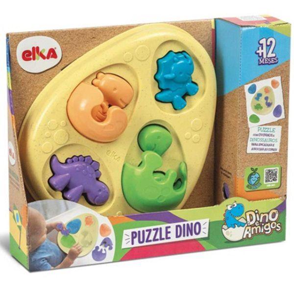 Jogo de Encaixe Infantil Dino ELKA Imagem de Jogo de Encaixe Infantil Dino ELKA