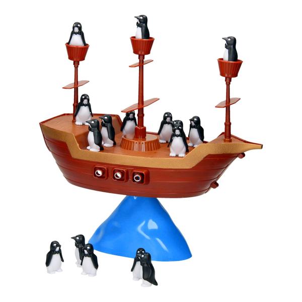 Imagem de Jogo De Equilíbrio Barco Pirata Com 16 Pinguins - Art Brink