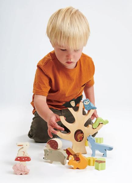 Imagem de Jogo de equilíbrio de animais de madeira Stacking Forest Tender Leaf Toys