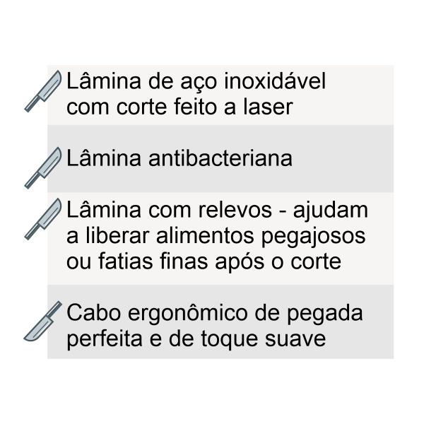 Imagem de Jogo de facas e suporte 6 peças Burgundy Berlinger Haus Cabo Ergonômico Corte Pão Carnes Verduras Legumes Kit Cozinha Lamina Afiada