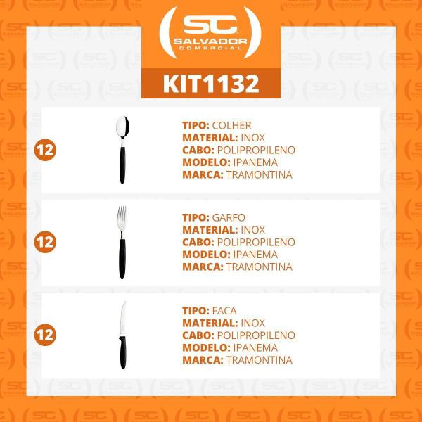 Imagem de Jogo De Facas, Garfos Colheres Ipanema 36 Pç Ptop Tramontina
