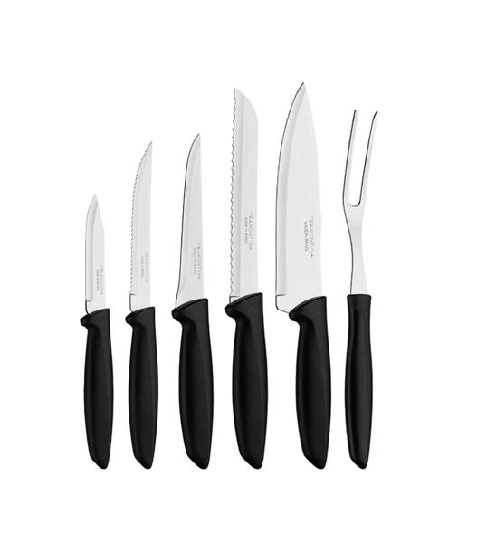 Jogo de Facas Tramontina Plenus Profissional Chef Cozinha 6 Peças Imagem de Jogo de Facas Tramontina Plenus Profissional Chef Cozinha 6 Peças