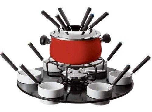 Jogo De Fondue Para Chocolate E Queijo 23 Peçass - Euro Imagem de Jogo De Fondue Para Chocolate E Queijo 23 Peçass