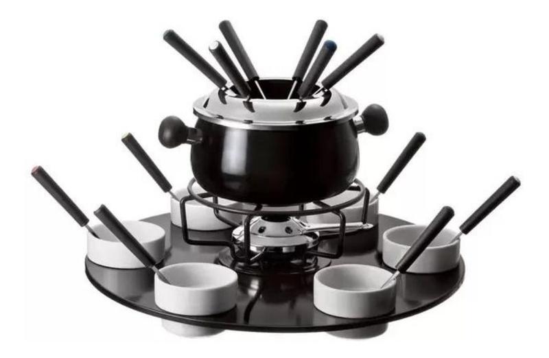 Jogo De Fondue Para Chocolate E Queijo 23 Peçass - Euro Imagem de Jogo De Fondue Para Chocolate E Queijo 23 Peçass