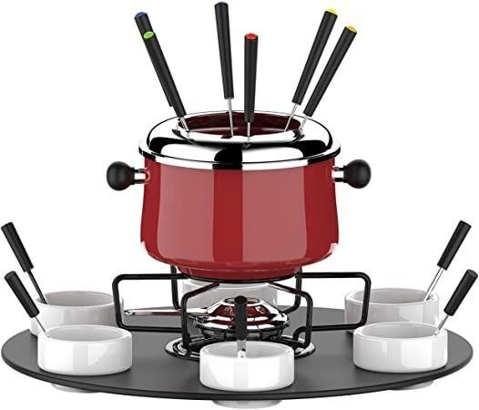 Jogo De Fondue Para Chocolate E Queijo 23 Peçass - Euro Imagem de Jogo De Fondue Para Chocolate E Queijo 23 Peçass